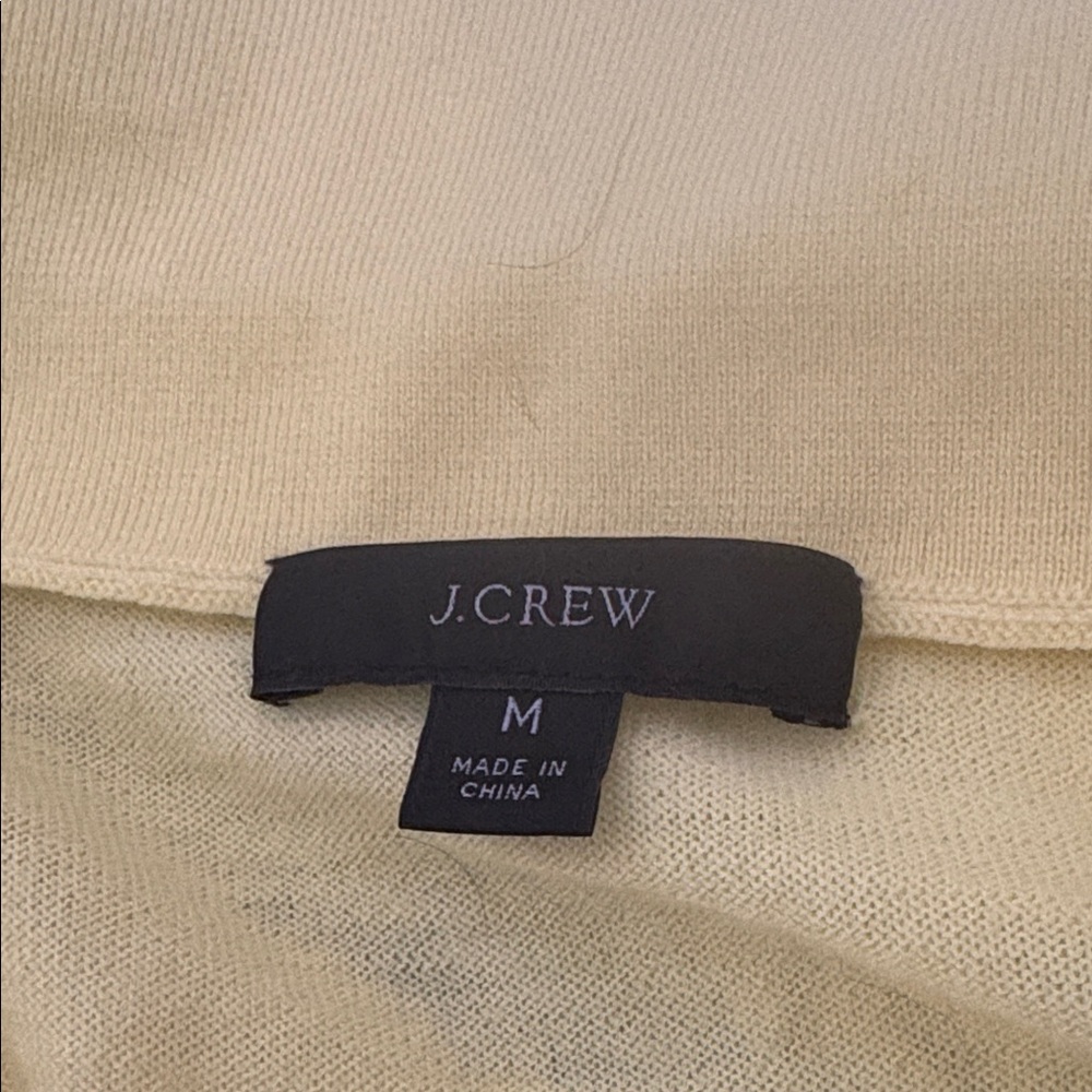 J. Crew Light Yellow Collared Sweater - Picture 2 of 5